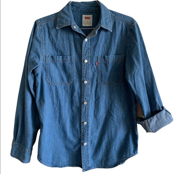 Mens Levi’s Denim button Shirt - Picture 2 of 6